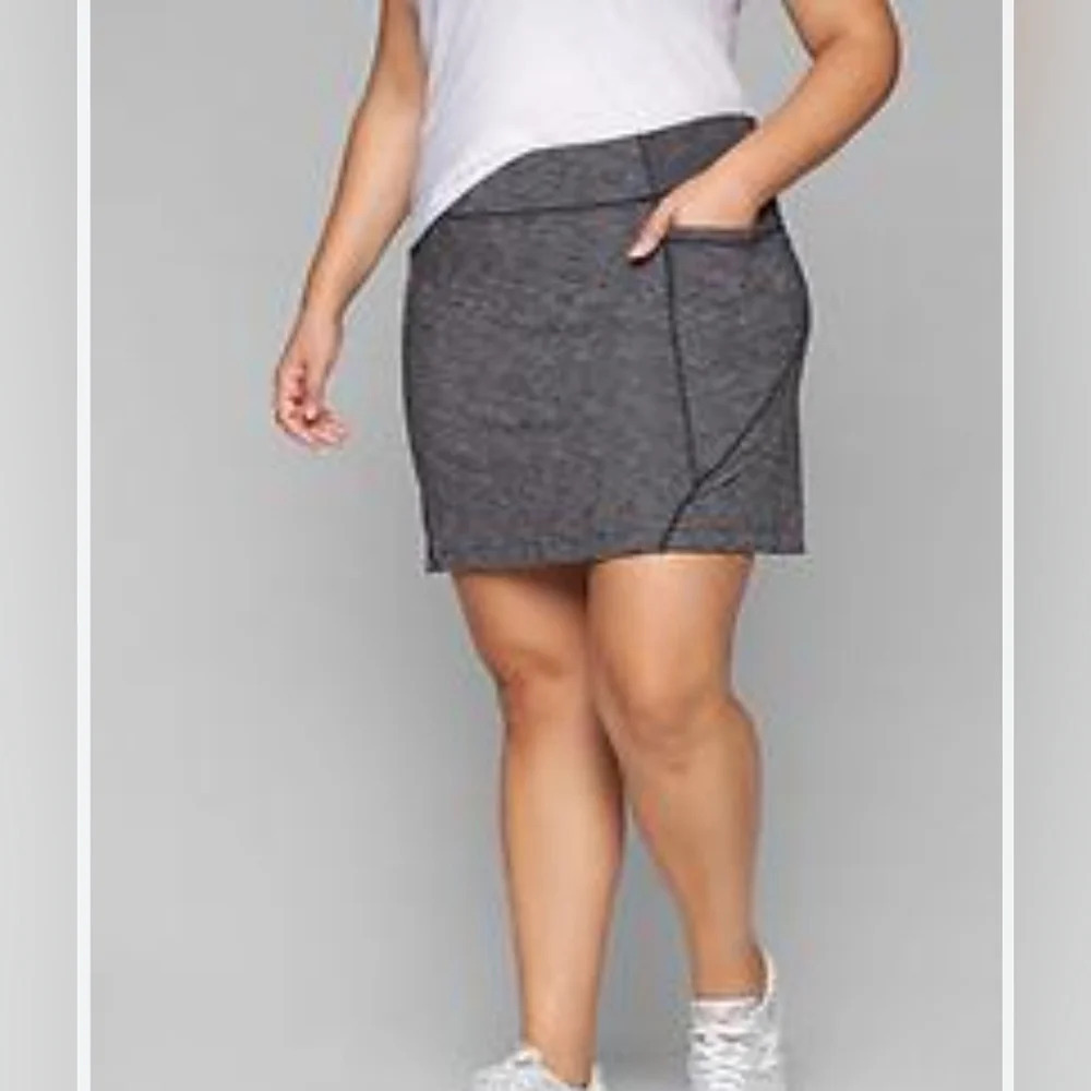 Athleta Excursion spacedye black Tennis Court Tennis Golf Skort Small